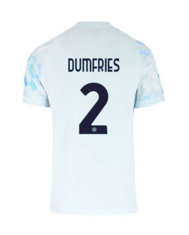 Billige Fotballdrakt Inter Milan Denzel Dumfries #2 Replika Bortedrakt 2025-26 Kortermet Billige Fotballdrakt Inter Milan Denzel Dumfries #2 Replika Bortedrakt 2025-26 Kortermet